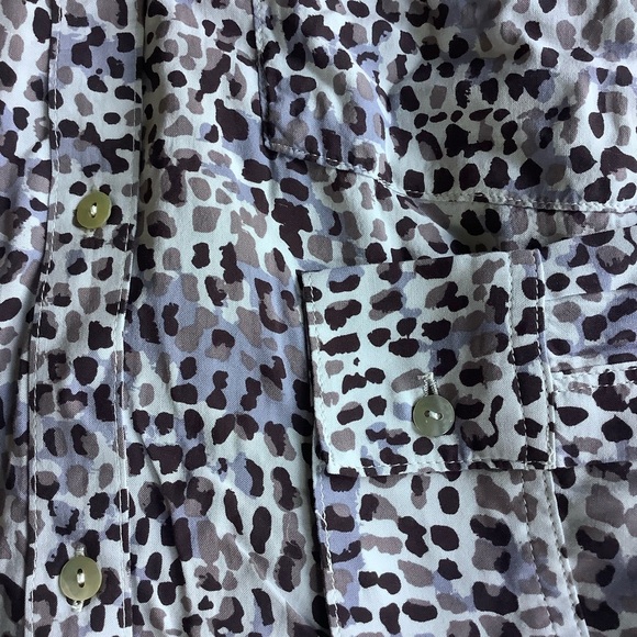 NWT Rails Josephine Blue Reptile print button down shirt Medium - Picture 5 of 8